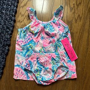 Lilly Pulitzer infant Shireen Dress with diaper cover, size 3-6 months- NWT!